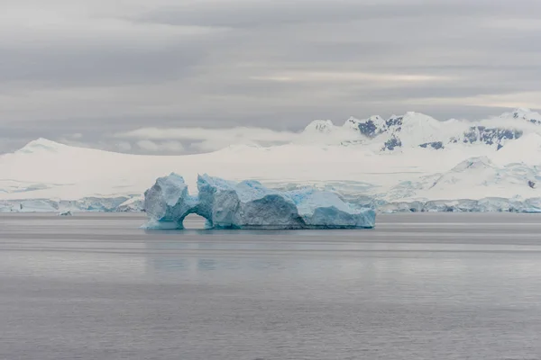 Antarctic Landscape Iceberg View Expedition Ship Stock Image