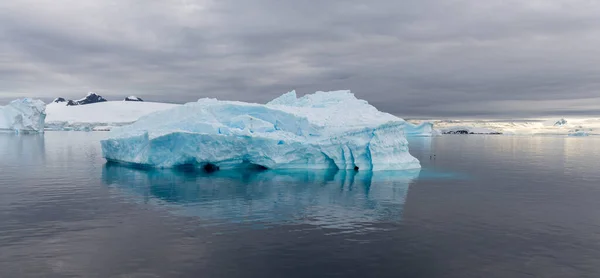 Antarctic Landscape Iceberg View Expedition Ship Royalty Free Stock Images