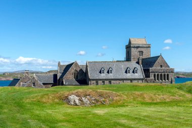 Iona Abbey on the Isle of Iona, Scotland, United Kingdom. clipart