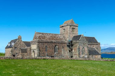 Iona Abbey, Iona Adası, İskoçya, Birleşik Krallık.