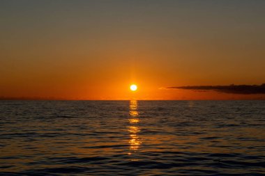 Antarktika güzel gün batımı