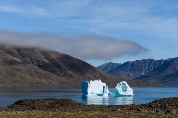 夏の時点でグリーンランドの氷山と美しい風景 — ストック写真