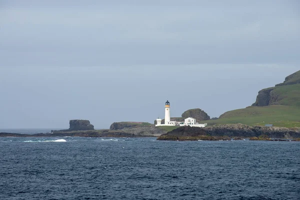 Lighthouse Small Island Sea Scotland United Kingdom — Stock Photo, Image