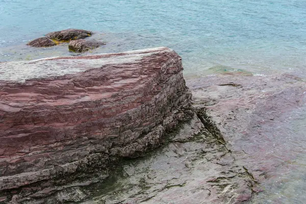 Des Roches Colorées Dans Est Groenland Rapprochent Texture Rocheuse — Photo