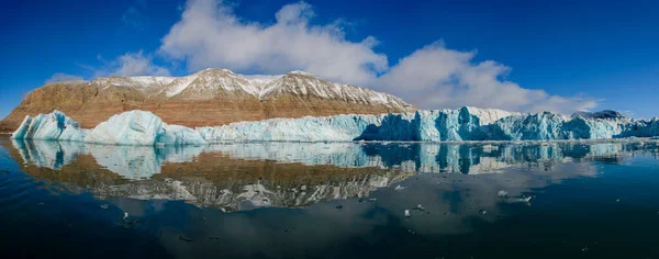 Landscape Glacier Svalbard Summer Time Sunny Weather — Stock Photo, Image