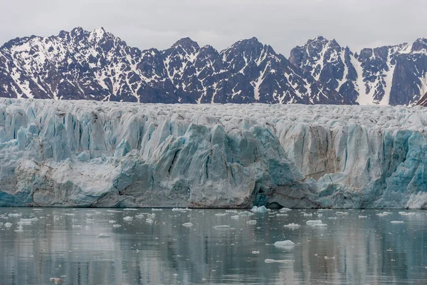 Ledovec Svalbardu Arktida Pohled Výletní Lodi — Stock fotografie