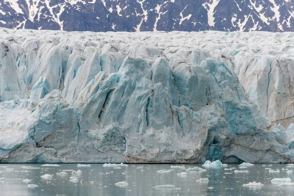 斯瓦尔巴上的冰川 从远征船看到北极 — 图库照片