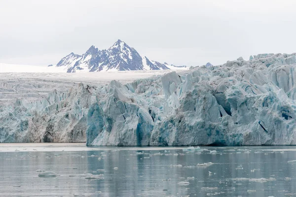 Gletscher Auf Spitzbergen Arktis Blick Vom Expeditionsschiff — Stockfoto
