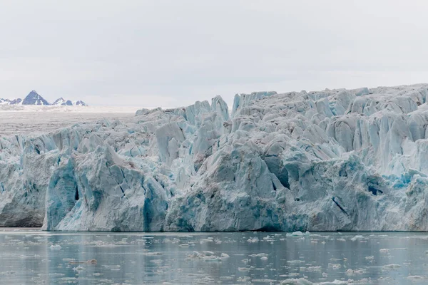 Glaciar Svalbard Ártico Vista Desde Buque Expedición —  Fotos de Stock