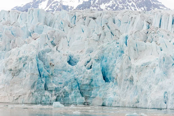 Paisagem Ártica Com Montanha Geleira Svalbard Verão — Fotografia de Stock