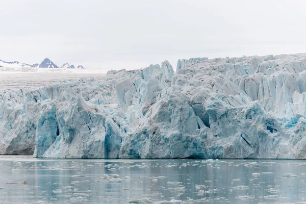 Παγετώνας Στο Σβάλμπαρντ Αρκτική Θέα Από Σκάφος Αποστολής — Φωτογραφία Αρχείου