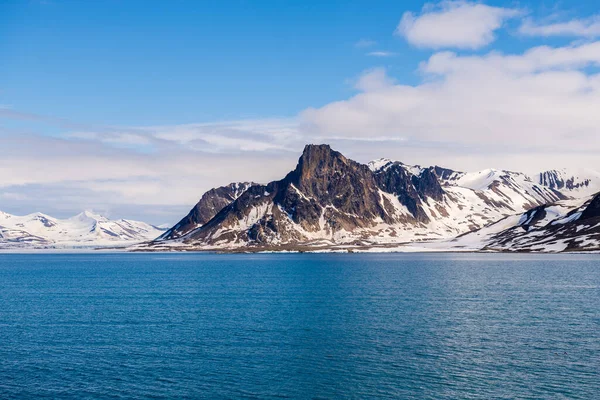 Arctisch Landschap Met Prachtige Verlichting Spitsbergen — Stockfoto