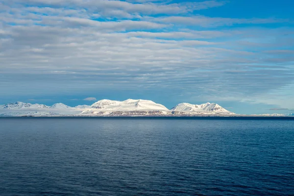 Paysage Arctique Avec Bel Éclairage Svalbard — Photo