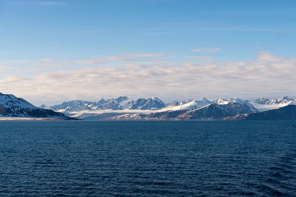 Arctisch Landschap Met Prachtige Verlichting Spitsbergen — Stockfoto