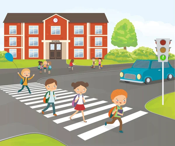 Road safety children Vector Art Stock Images | Depositphotos Road safety children Vector Art Stock Images | Depositphotos