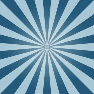 Vektör güneş patlaması arka plan, mavi gökyüzü vintage
