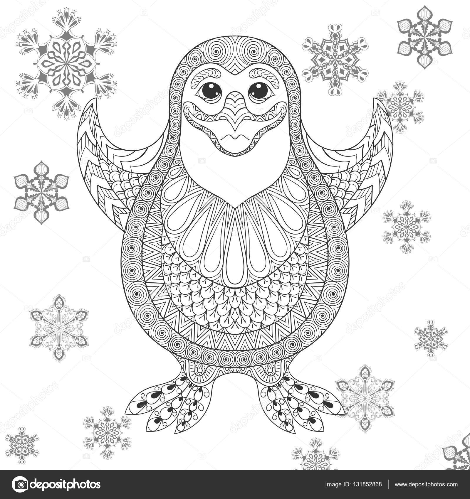 Penguen Mandala Boyama - WRHS