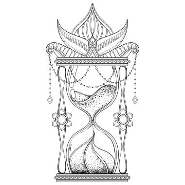 Dotwork dövme tasarım Vintage kum çekimde Simyacı t-shi