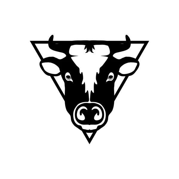 Logotipo moderno de vaca — Vector de stock