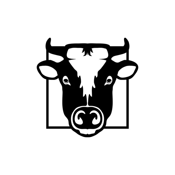 Logotipo moderno de vaca — Vector de stock