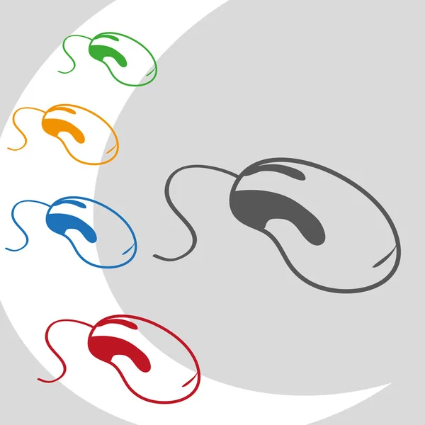 Logo souris ordinateur — Image vectorielle