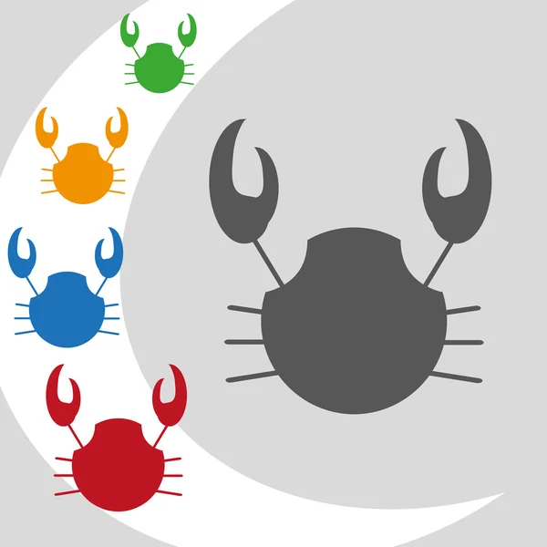 Modern crab logo — Stock Vector