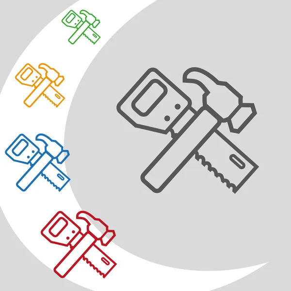Moderno logo de herramienta — Archivo Imágenes Vectoriales