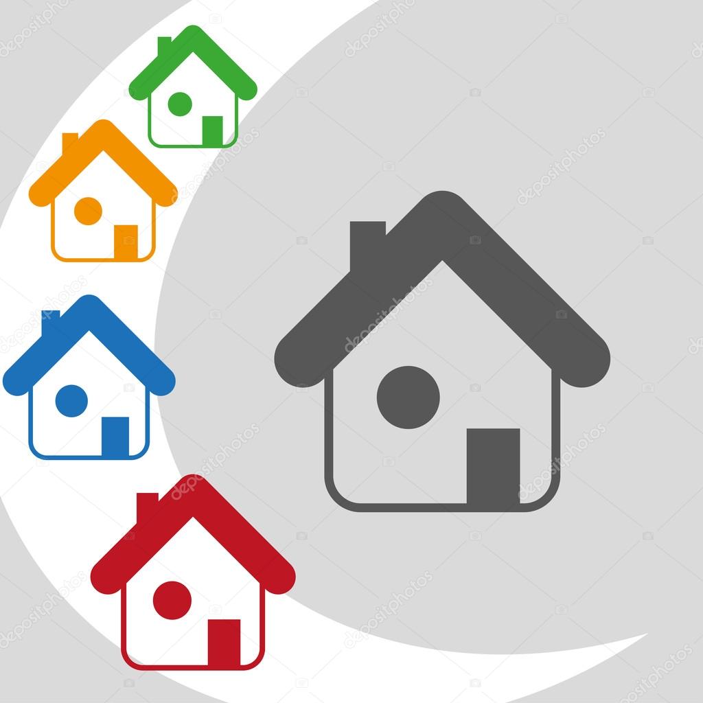 Logotipo moderno de la casa — Vector de stock © korniakovstock@gmail