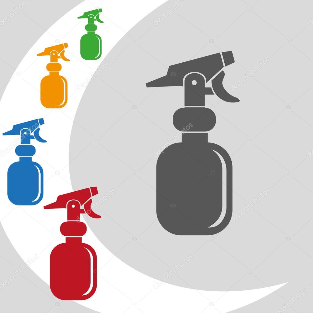 Vector illustration design of spray logo