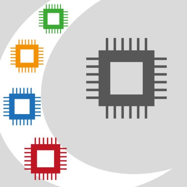 CPU simgesi, illüstrasyon 