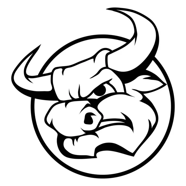 Bull logo, illustration — Stock Vector