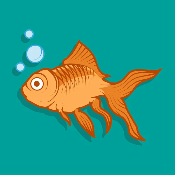 Logo del pesce, illustrazione — Vettoriale Stock