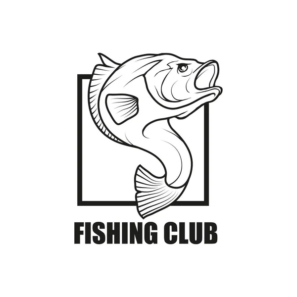 Logo club de pêche — Image vectorielle