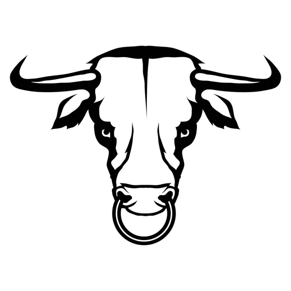 Logo del toro, ilustración — Vector de stock