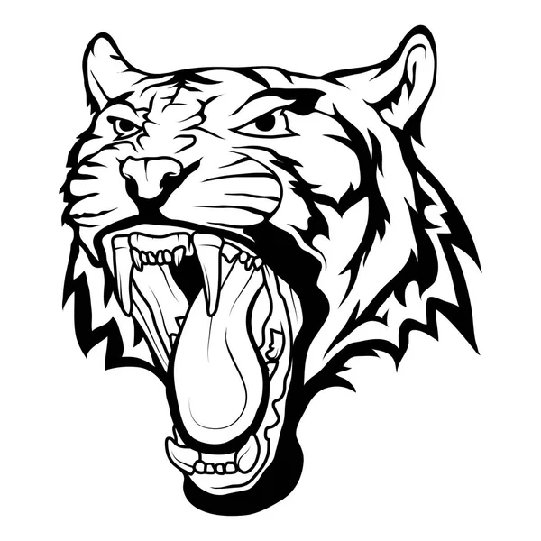 Logo del tigre, ilustración — Archivo Imágenes Vectoriales