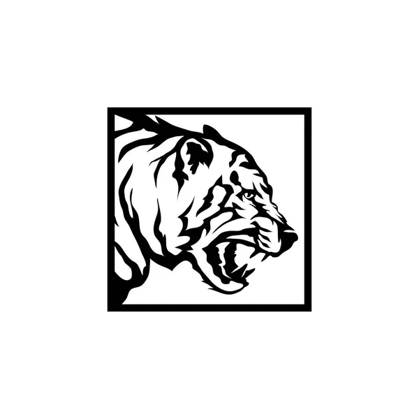 Logo del tigre, ilustración — Archivo Imágenes Vectoriales