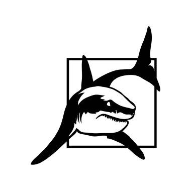 köpekbalığı kare logolu