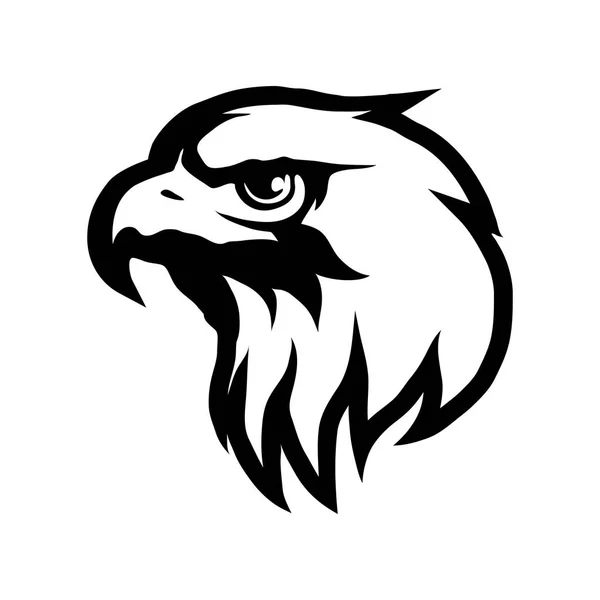 Logo cabeza de águila — Vector de stock