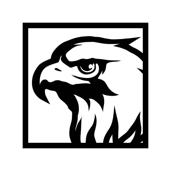 Logo cabeza de águila — Archivo Imágenes Vectoriales