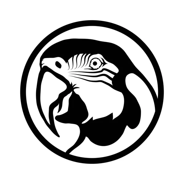 Parrot head Logo — Stock Vector