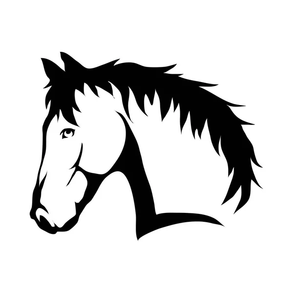 Logo tête de cheval — Image vectorielle