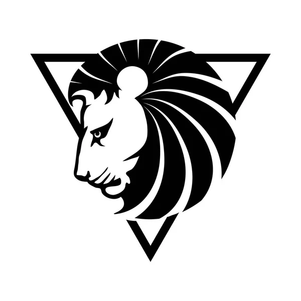 Logotipo de cabeza de león — Archivo Imágenes Vectoriales