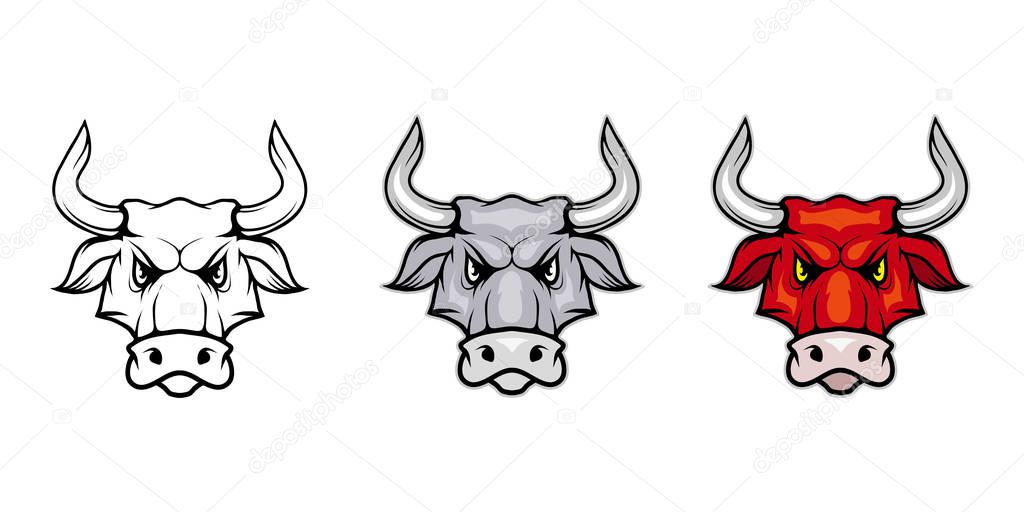 bull logo template