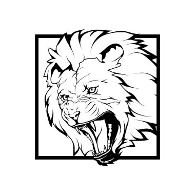 aslan logosu, illüstrasyon 