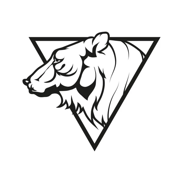 Logo tigre, illustration — Image vectorielle