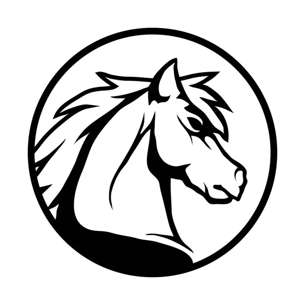 Paard logo, llustration — Stockvector