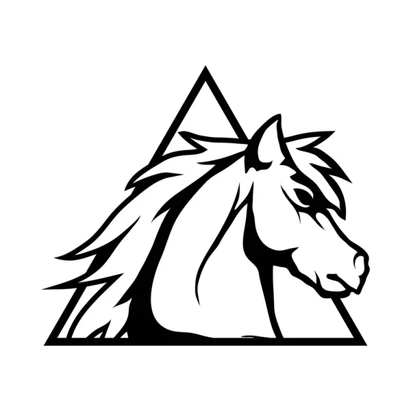 Horse logo, llustration — Stock Vector