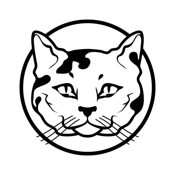 Logo del gatto, illustrazione — Vettoriale Stock