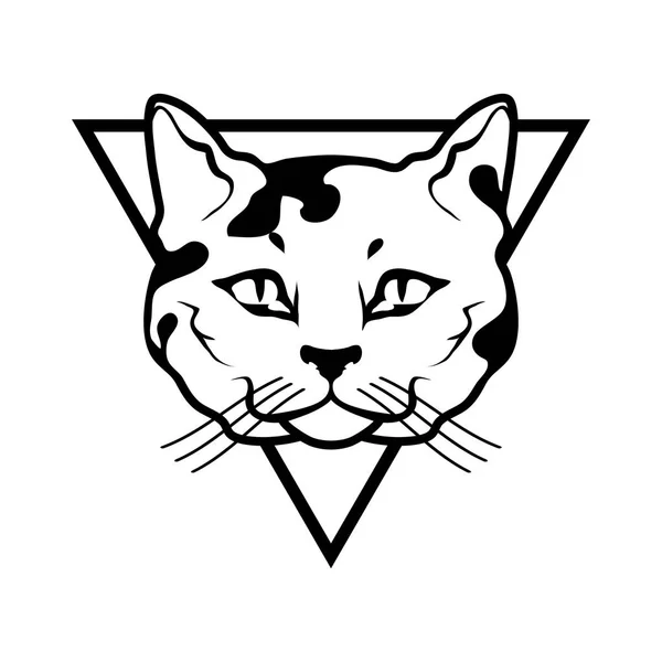 Cat logo, ilustrace — Stockový vektor