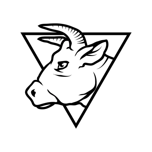 Bullenlogo, Illustration — Stockvektor